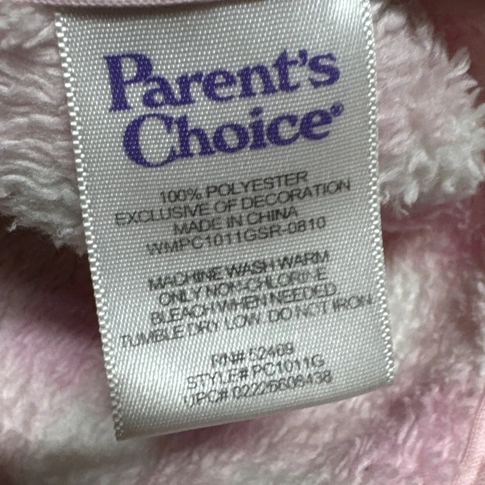 Parents Choice Pink Check Butterfly Baby Blanket Flowers Flutter-By Baby Girl